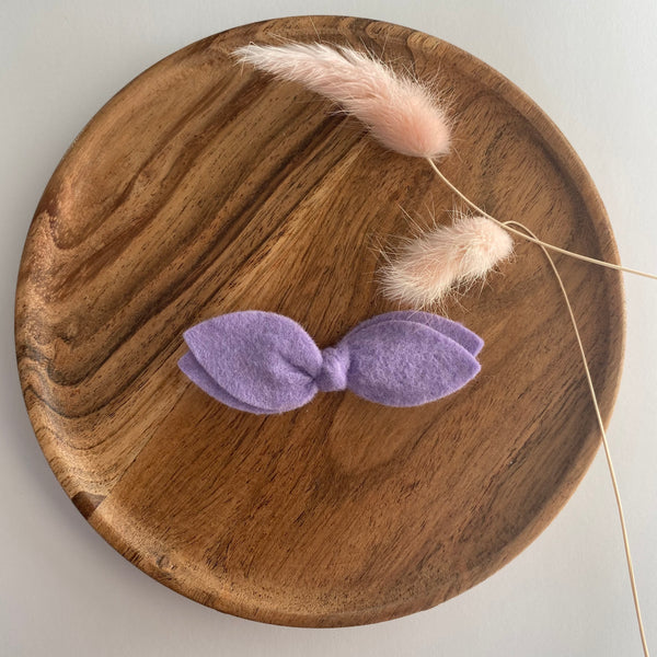Topknot Bow In Purple